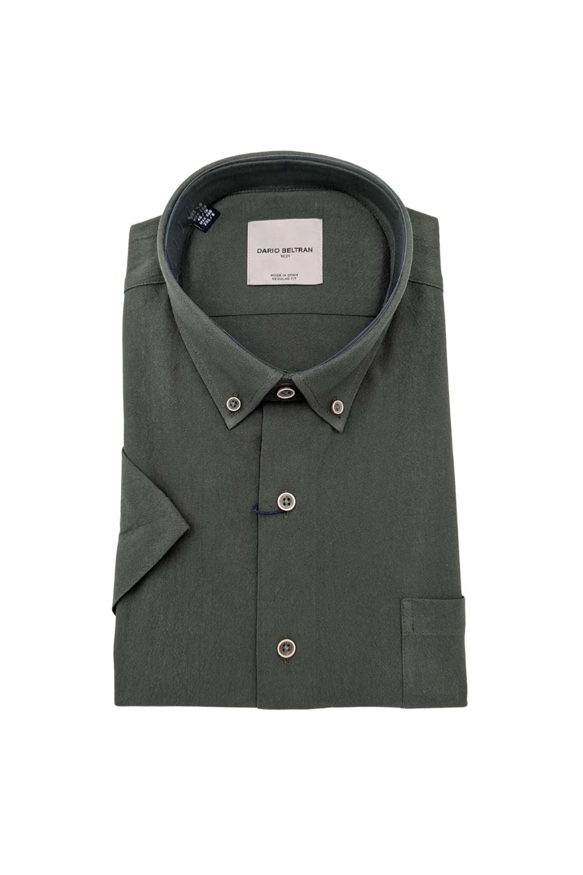 DARIO BELTRAN Ropa Short Sleeve Dark Green Shirt Dark Green front view