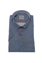 DARIO BELTRAN Coger Navy/Blue/White Short Sleeve Shirt Navy/Blue/White front view
