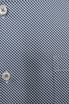 DARIO BELTRAN Afano Blue/White Diamond Print Long Sleeve Shirt Blue/Navy model front view