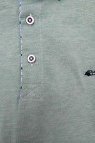 DARIO BELTRAN Dario Beltran Algodon Green Plain Polo Green model front view