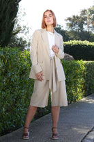 RANT & RAVE LADIES Bo Sand Blazer SAND back view