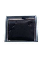 Navy men's wallet in presentation gift box