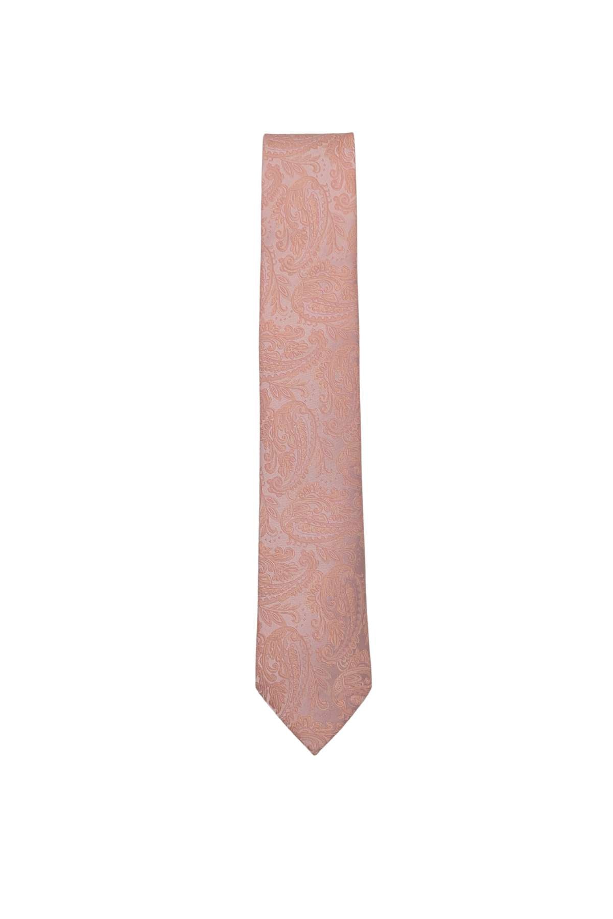 Paisley Tie - Peach - Front View