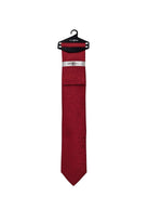 Mens Red Paisley Tie & Pocket Square