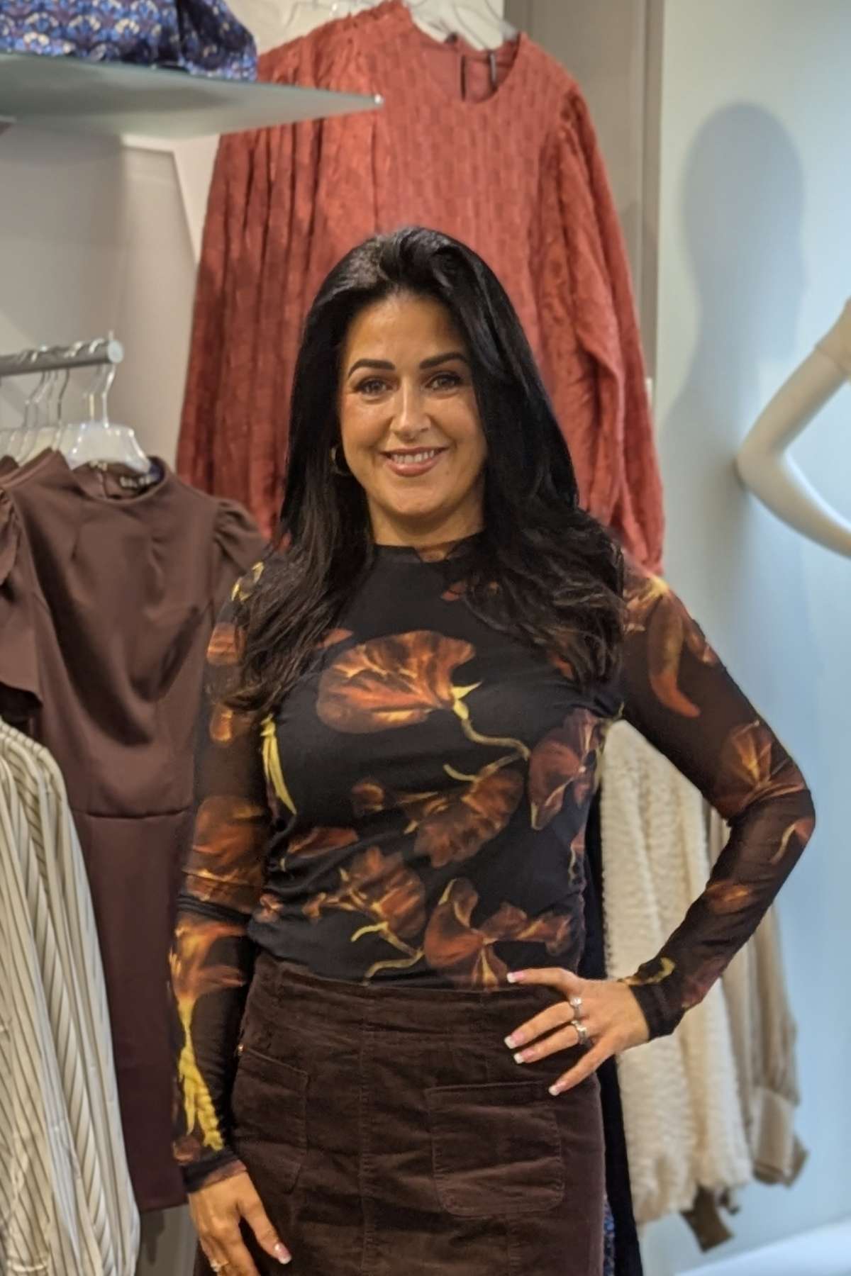 Tina in the Alanna Black Top