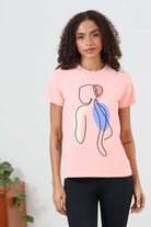 RANT & RAVE LADIES Relax & Renew Meryl Peach Tee peach front view