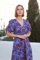 RANT & RAVE LADIES Kamilia Blue Midi Dress BLUE detail view