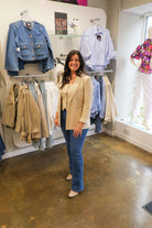 RANT & RAVE LADIES Bo Sand Blazer SAND front view
