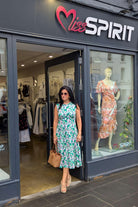 Tina in the Effie Multi Dress