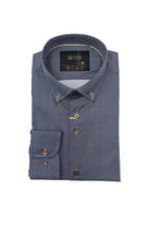 Men's 6th Sense Navy/White/Tan Shirt-Front View