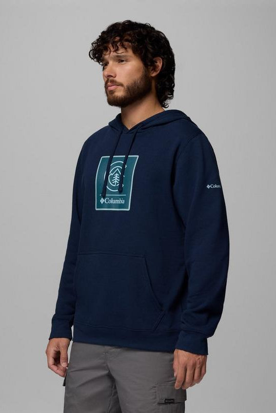 Mens Columbia Trek™ Graphic Hoodie-Collegiate Navy