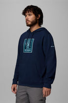 Mens Columbia Trek™ Graphic Hoodie-Collegiate Navy