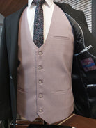 BENETTI Albert Blush Waistcoat BLUSH front view