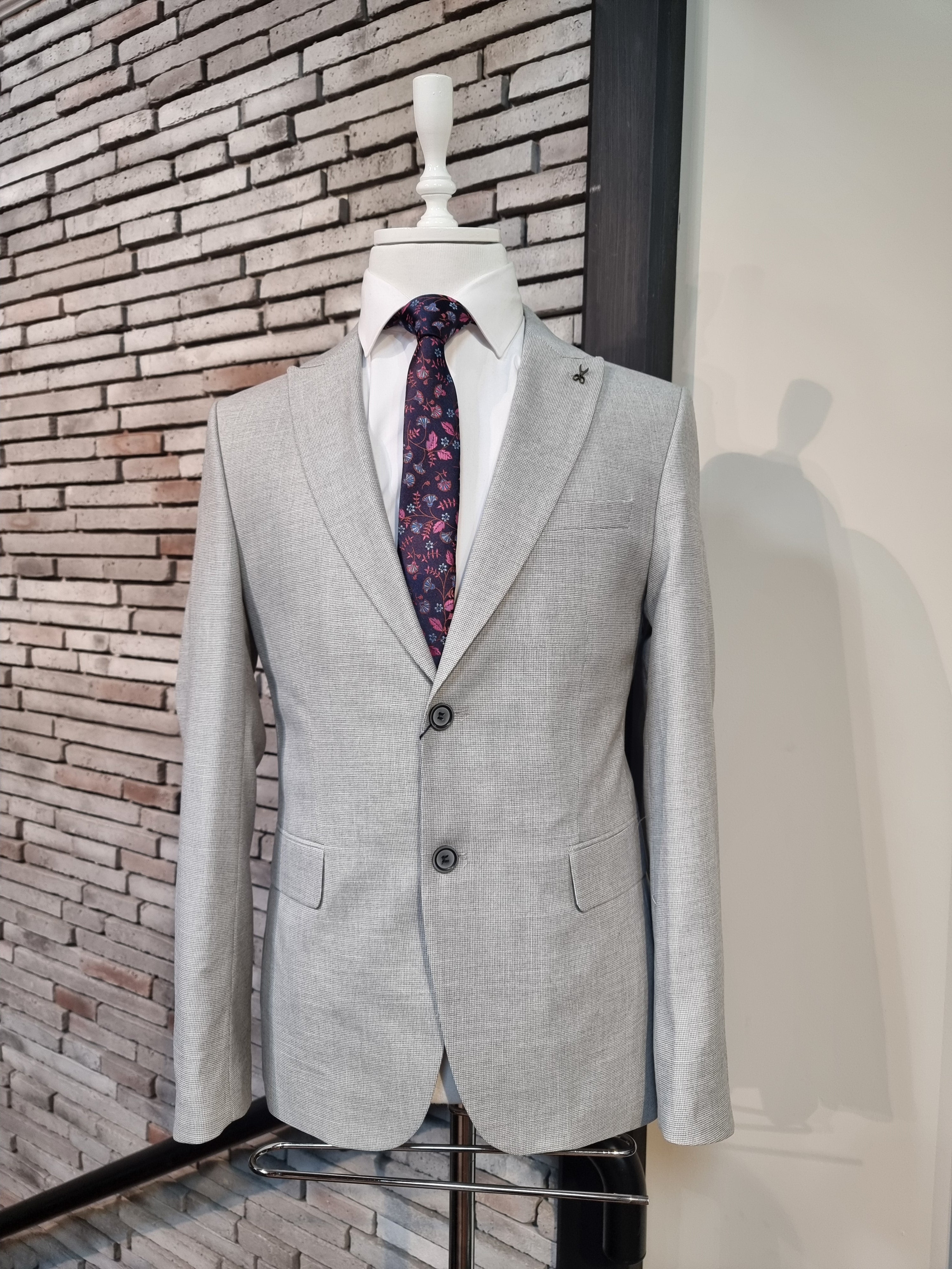 Men's Icon Grey Blazer-Front View