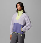 Womens Sequoia Grove™ 1/2 Zip Fleece-Lavender Pearl-Side View