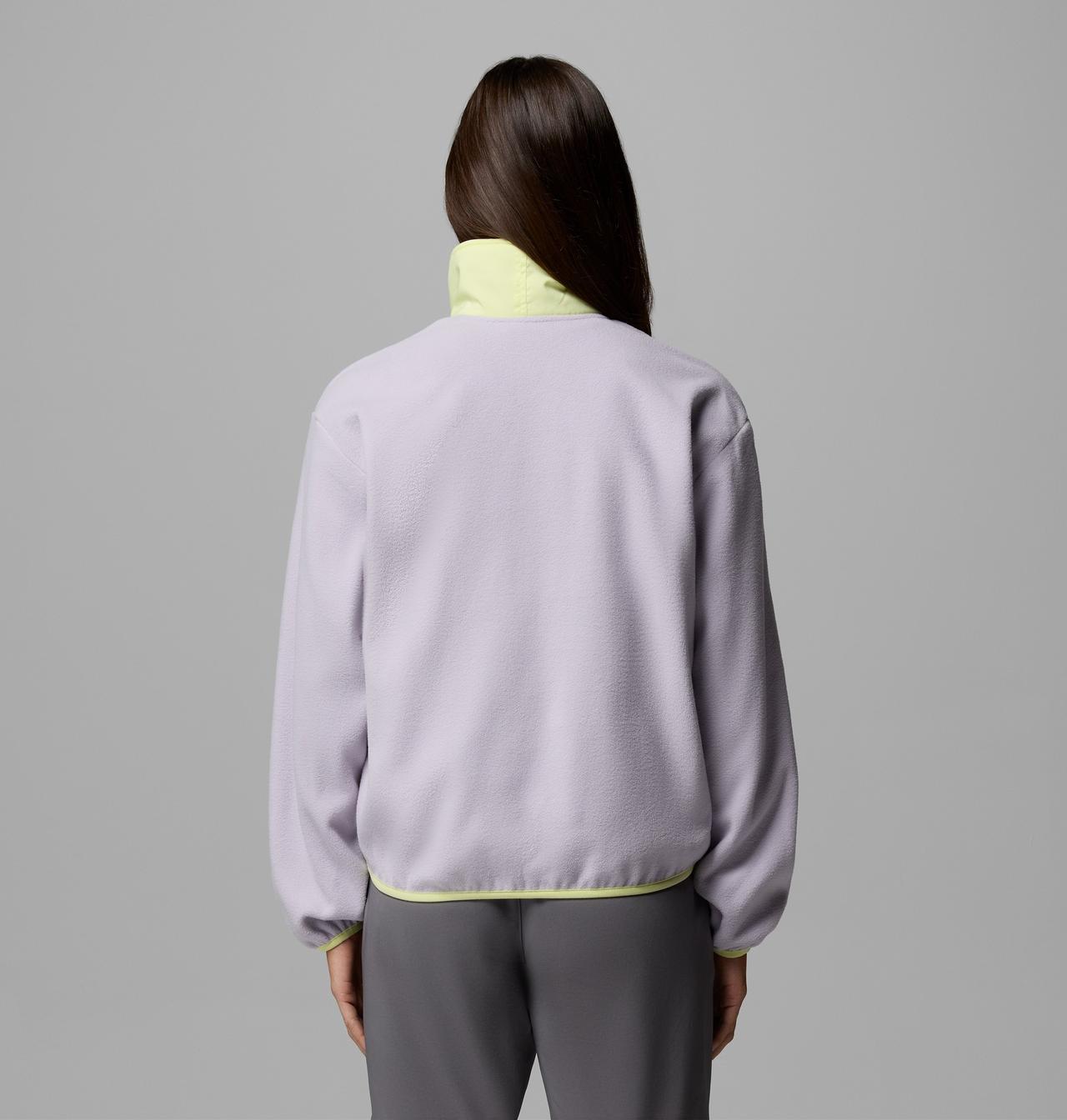 Womens Sequoia Grove™ 1/2 Zip Fleece-Lavender Pearl-Model Back View
