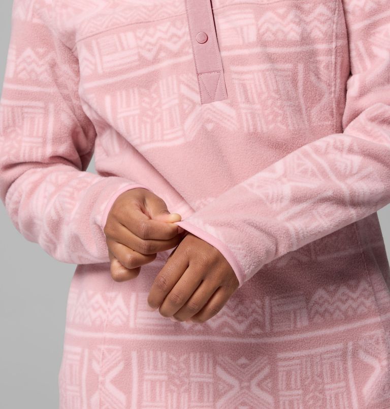 Womens Benton Springs™ Printed 1/2 Snap-Eraser Pink-Close Up, Pattern View