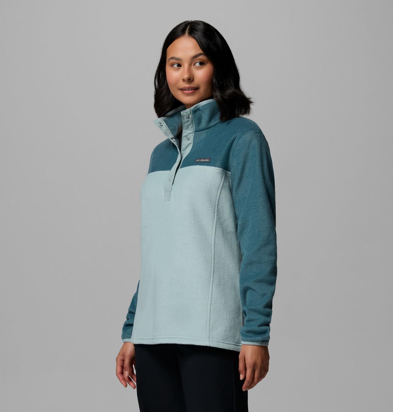 Womens Benton Springs™ 1/2 Snap Pull Over Ii-Crushed Blue-Side View