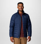 Columbia Men's Powder Lite II Jacket - Collegiate Navy, jacket opened view