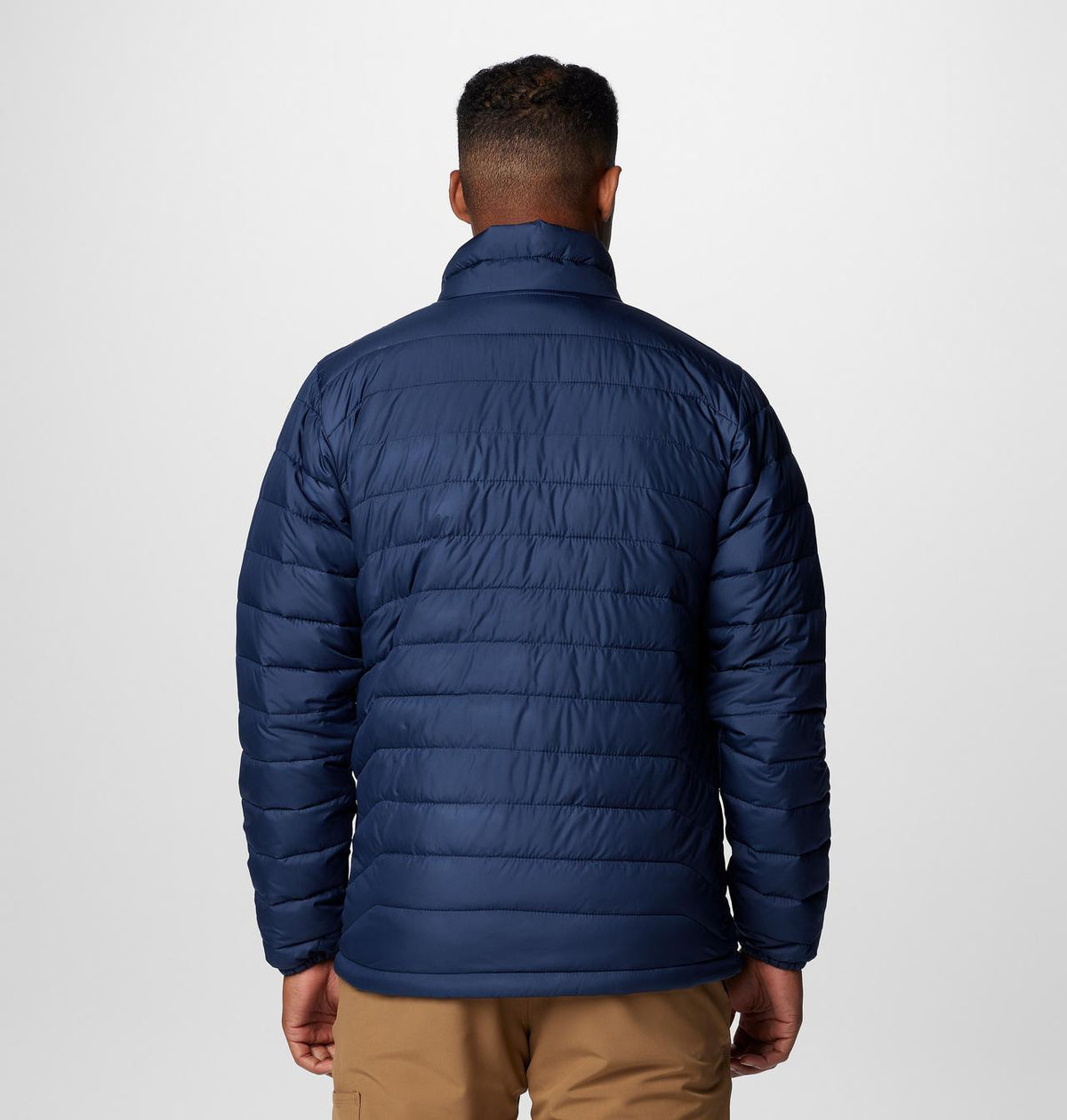 Columbia Men's Powder Lite II Jacket - Collegiate Navy, back view