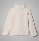 Beige boys fleece jacket on a gray background