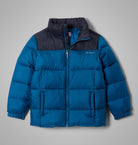 Columbia Boys Puffect II Puffer Jacket - Phoenix Blue/Black, front view