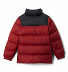 Columbia Boys Puffect II Puffer Jacket - Red Oxide/Black, back view