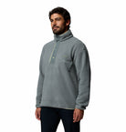 Columbia Mens Helvetia II Half Snap Fleece in Sedona Sage, angled model view