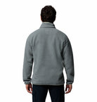 Columbia Mens Helvetia II Half Snap Fleece in Sedona Sage, back view