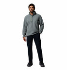 Columbia Mens Helvetia II Half Snap Fleece in Sedona Sage, full - length model view