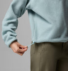 Womens Helvetia™ Ii Cropped Half Snap Fleece-Crushed Blue-Draw String View