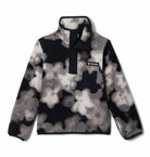 Columbia Boys Helvetia II Sherpa Half Snap Fleece - Black Dyeflower, front view