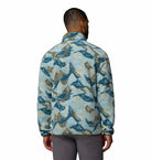 Columbia Mens Helvetia II Printed Half Snap Fleece in Safari Sunscap, back view