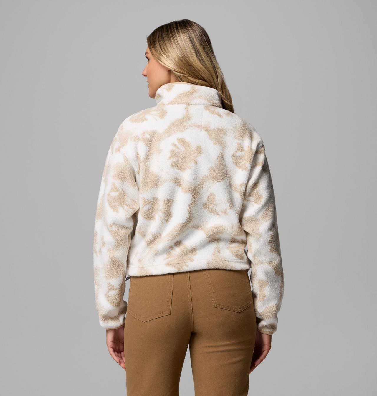 Womens Helvetia™ Ii Printed Cropped Half Snap-Sea Salt Retro-Back View
