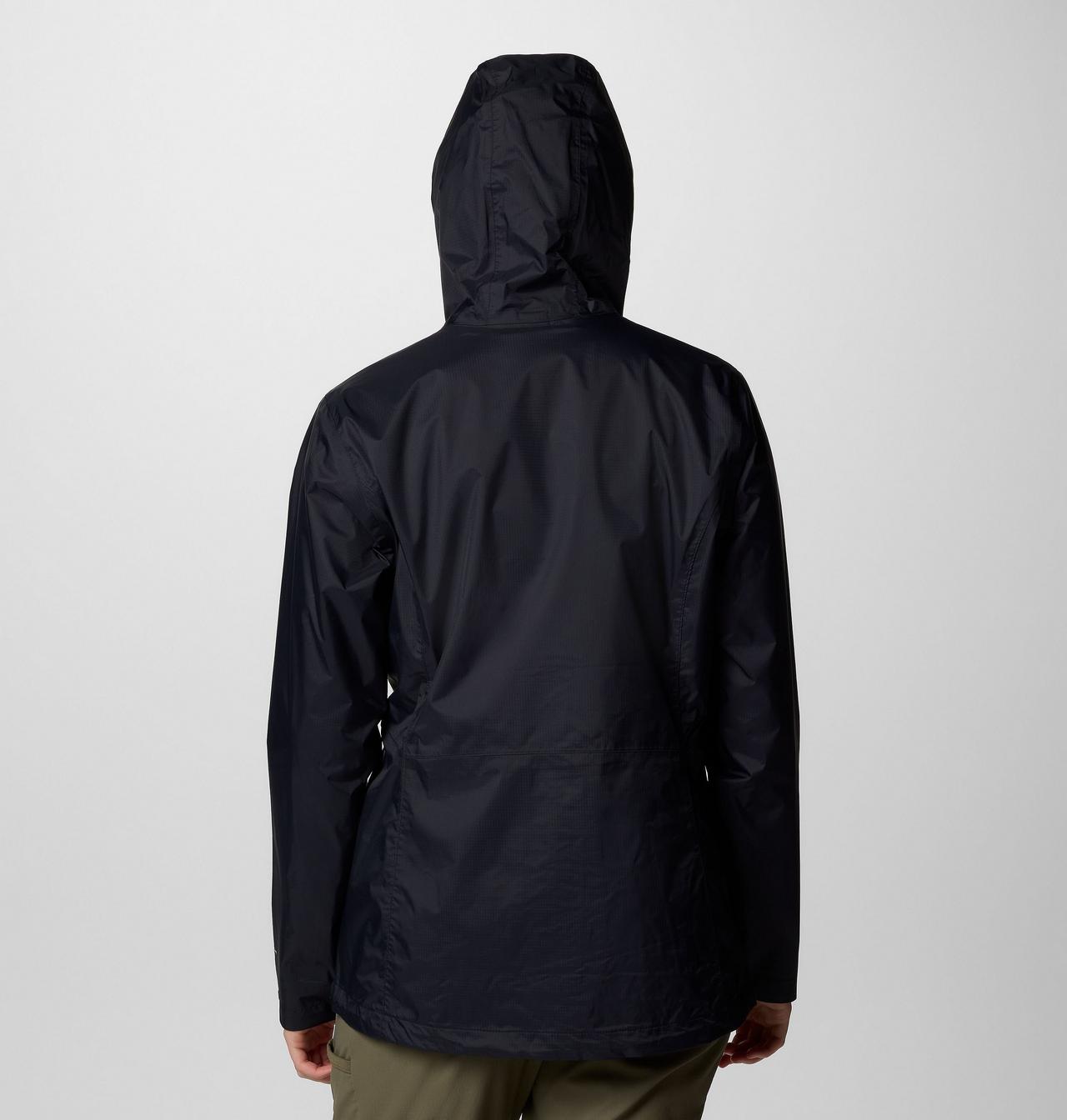 Womens Pouring Adventure™ Iii Jacket-Black-Model Back View