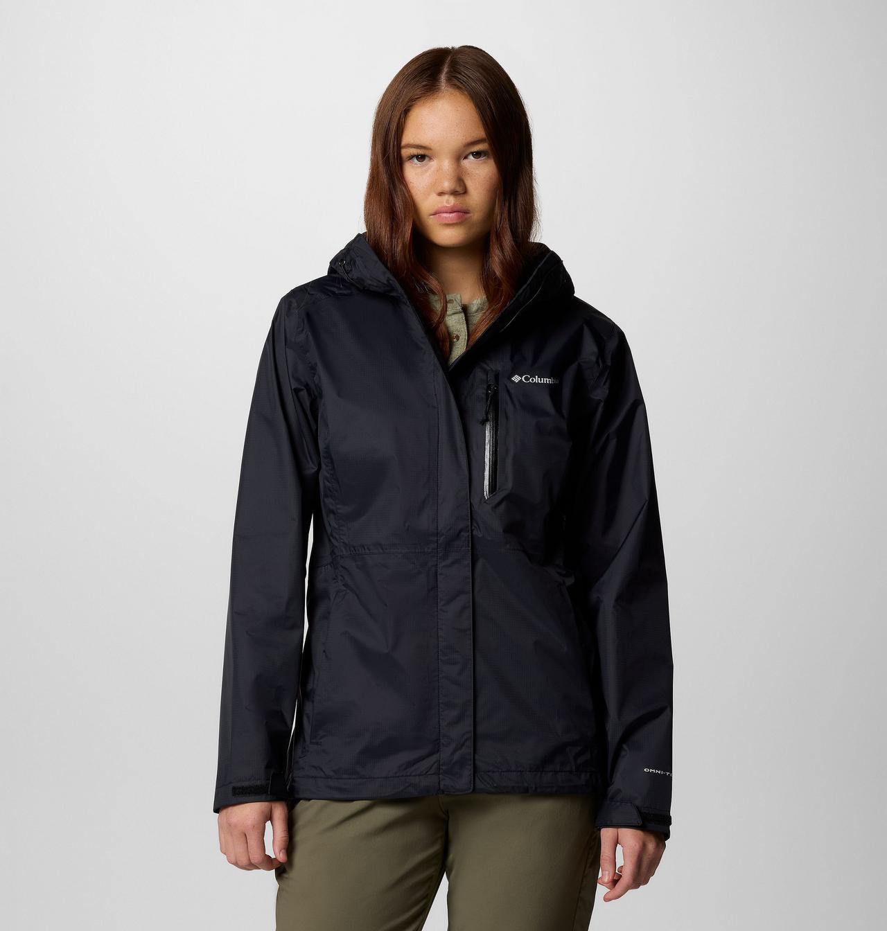 Womens Pouring Adventure™ Iii Jacket-Black-Closed View of Jacket