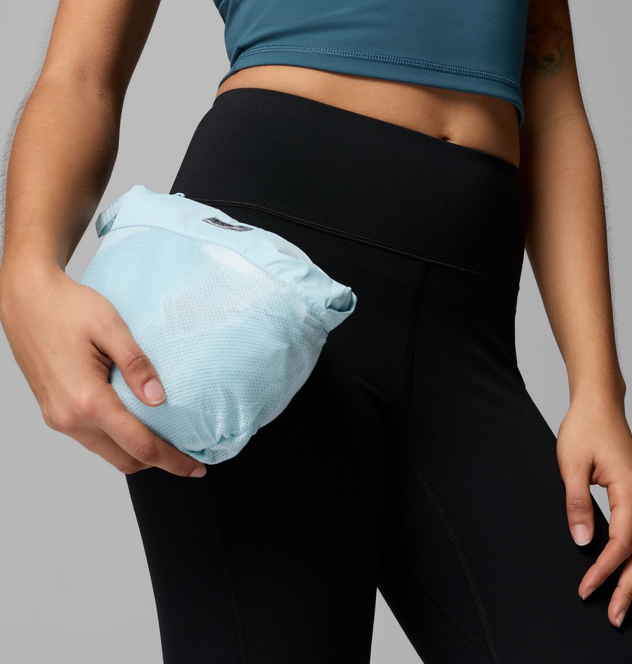 Womens Pouring Adventure™ Iii Jacket-Marine Light-How it looks folded