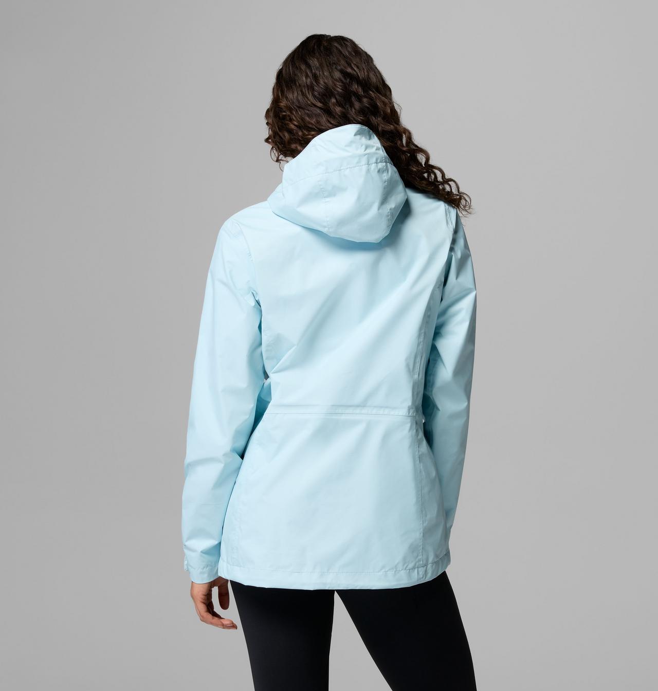 Womens Pouring Adventure™ Iii Jacket-Marine Light-Model Back View