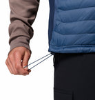 Columbia Mens Powder Pass™ Hybrid Vest-Dark Mountain, product view