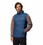 Columbia Mens Powder Pass™ Hybrid Vest-Dark Mountain, front view