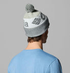 Columbia Unisex Polar Powder III Beanie - Sedona Sage / Safari / Tea Light, back view on model