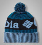 Columbia Unisex Polar Powder III Beanie - Rainy Day / Phoenix Blue / Black, back product view