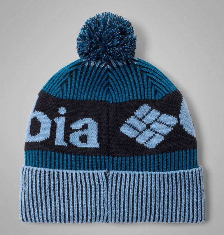 Columbia Unisex Polar Powder III Beanie - Rainy Day / Phoenix Blue / Black, back product view