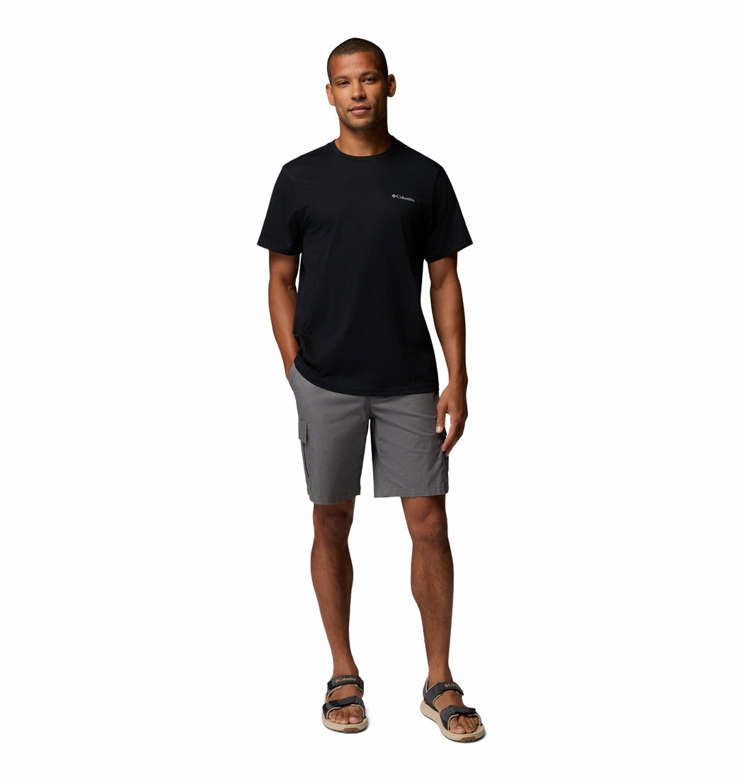 Columbia Mens Csc Basic Tee in black, full - length model view