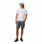 Columbia Mens Csc™ Basic Tee-White, front view on model