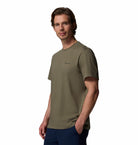 Columbia Mens Csc™ Basic Tee-Stone Green, angled model view