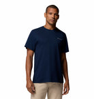Columbia Men's Organic Cotton T-Shirt - Collegiate Navy, front model view