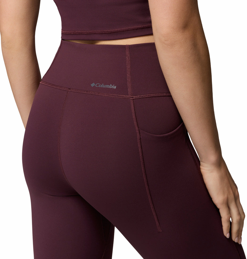 Columbia Womens Loneridge Legging in Moonvista, back waistband and pocket detail