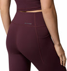 Columbia Womens Loneridge Legging in Moonvista, back waistband and pocket detail