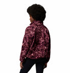 Columbia Timber Meadow half-zip printed fleece in Antique Mauve, back model view